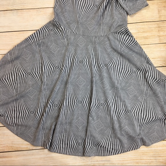Lularoe nicole dress grey diamond XL - Picture 3 of 6